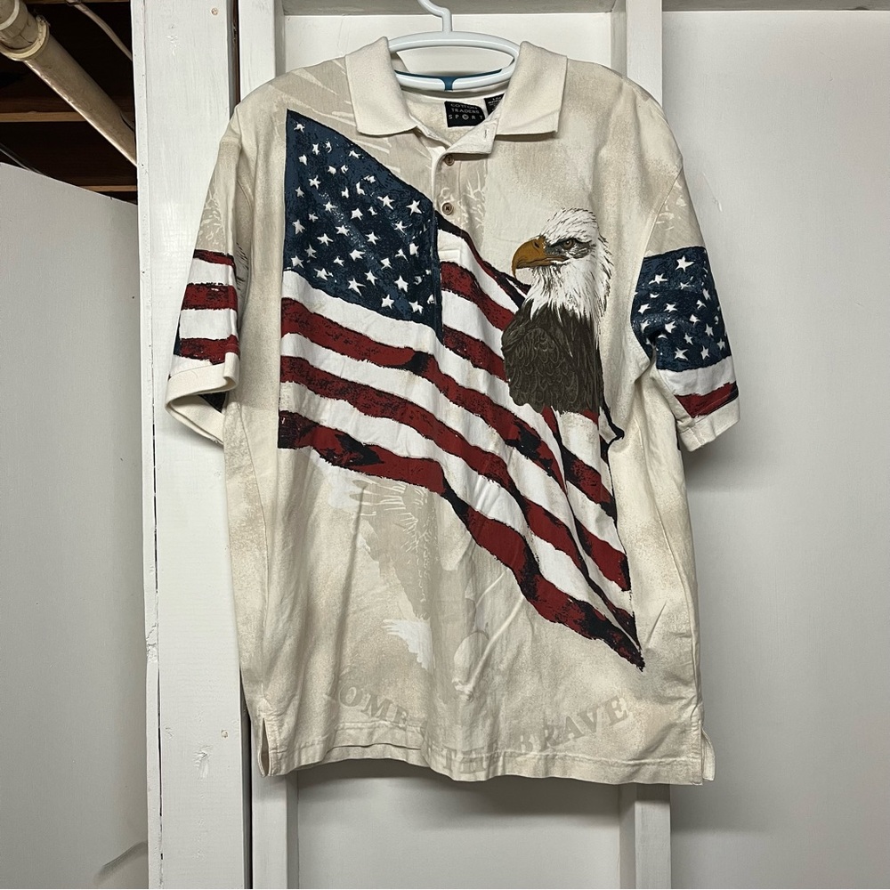 Men’s Eagle USA Vintage Polo Large